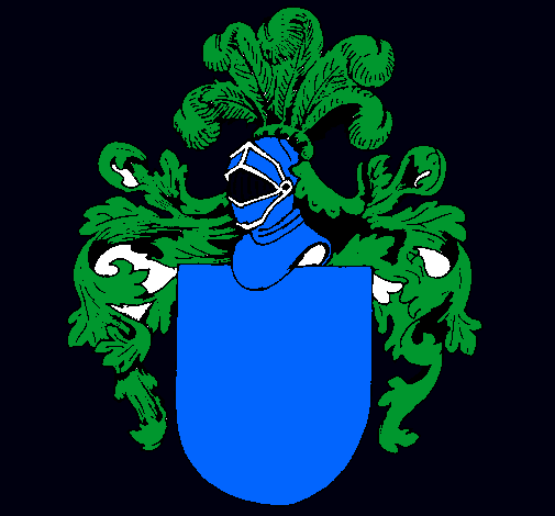 Escudo de armas y casco