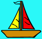 Dibujo Barco velero pintado por marianapelaez