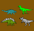 Dibujo Dinosaurios de tierra pintado por mvp