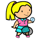 Dibujo Chica tenista pintado por xxxxx