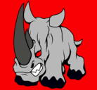 Dibujo Rinoceronte II pintado por nemesis