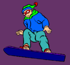 Dibujo Snowboard pintado por jonathan