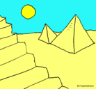 Dibujo Pirámides pintado por ivan