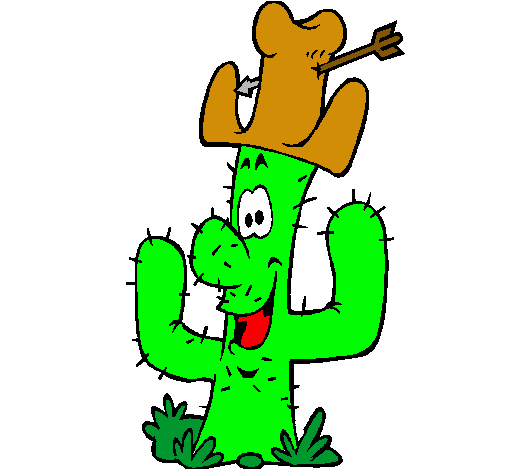 Cactus con sombrero