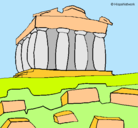 Dibujo Partenón pintado por Sergito100