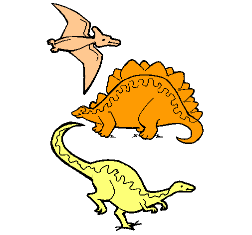 Tres clases de dinosaurios