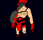 Dibujo Gladiador pintado por danieldarioacosta
