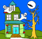 Dibujo Casa fantansma pintado por eccvmn