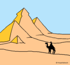 Dibujo Paisaje con pirámides pintado por Sergito100