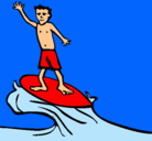 Dibujo Surfista pintado por reeiner