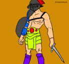Dibujo Gladiador pintado por pedro