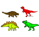 Dibujo Dinosaurios de tierra pintado por juanpablo