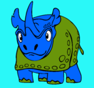 Dibujo Rinoceronte pintado por magdi
