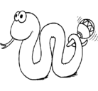 Dibujo Serpiente cascabel pintado por tfgfcfdfdd
