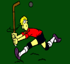 Dibujo Jugador de hockey sobre hierba pintado por jon