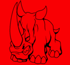 Dibujo Rinoceronte II pintado por ben10@hotmail.cl