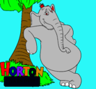 Dibujo Horton pintado por julian