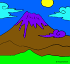 Dibujo Monte Fuji pintado por yesseniasusej