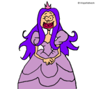 Dibujo Princesa fea pintado por claradino