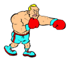 Dibujo Boxeador pintado por samii