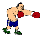 Dibujo Boxeador pintado por carolguay