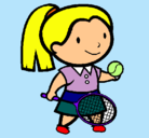 Dibujo Chica tenista pintado por joshua