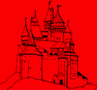 Dibujo Castillo medieval pintado por rubete