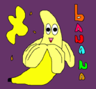 Dibujo Banana pintado por mirella