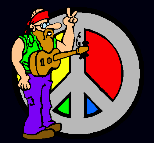 Músico hippy