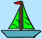 Dibujo Barco velero pintado por karolina