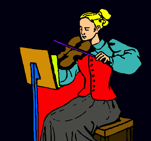 Dama violinista