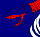 Dibujo Esqueleto tiranosaurio rex pintado por dragonmasimo2000000000000