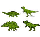 Dibujo Dinosaurios de tierra pintado por dinosaurio