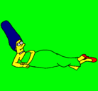 Dibujo Marge pintado por dennis