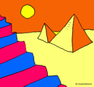 Dibujo Pirámides pintado por ivan