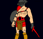 Dibujo Gladiador pintado por andreu