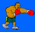 Dibujo Boxeador pintado por ian