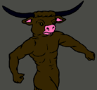 Dibujo Cabeza de búfalo pintado por Denis