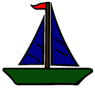 Dibujo Barco velero pintado por dennis