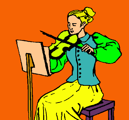 Dama violinista