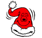 Dibujo Gorro de Papa Noel pintado por gorrodenavidad