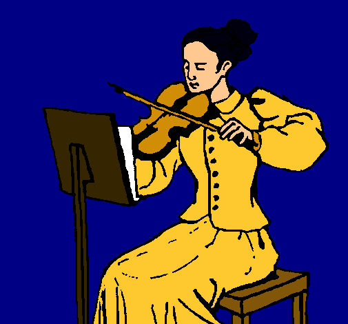 Dama violinista