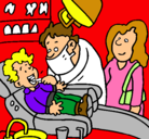 Dibujo Niño en el dentista pintado por Nanda