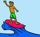 Dibujo Surfista pintado por juliaeg