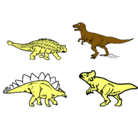 Dibujo Dinosaurios de tierra pintado por fpg