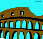 Dibujo Coliseo pintado por ARES