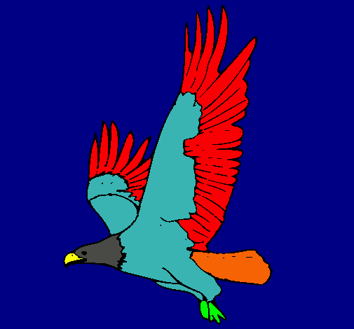 Águila volando