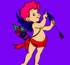 Dibujo Cupido pintado por djtony