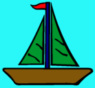 Dibujo Barco velero pintado por flavio