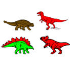 Dibujo Dinosaurios de tierra pintado por alejito